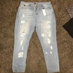 Boohoo Ripped Boyfriend Jeans